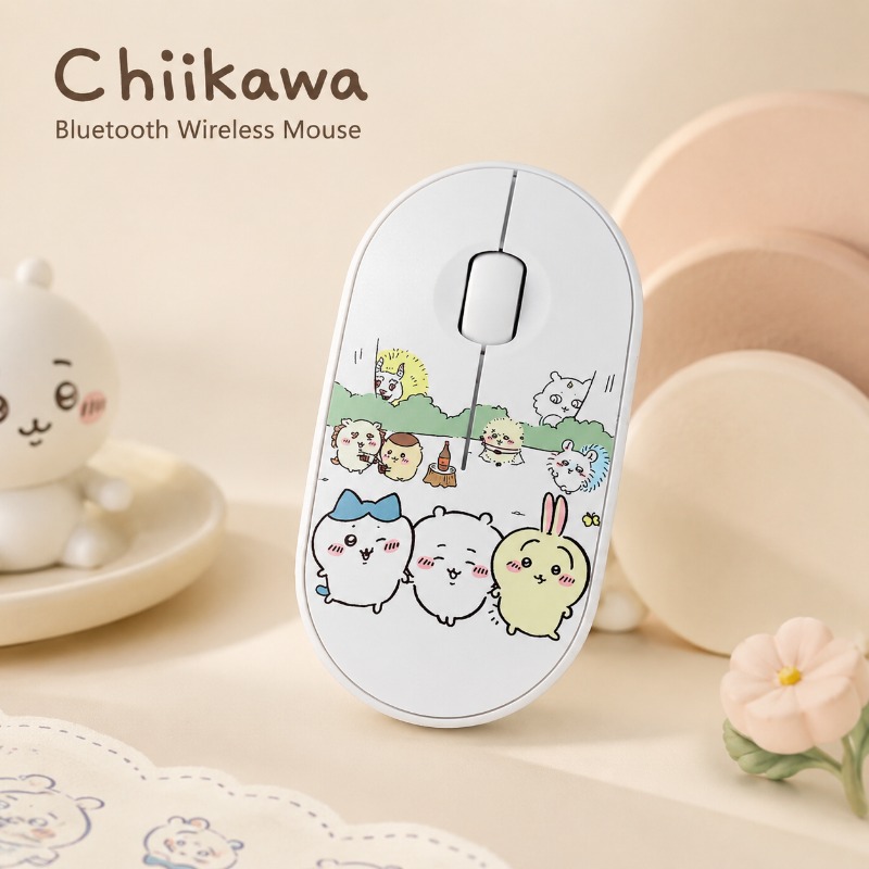 Laptop External Accessories - Souris sans fil Bluetooth Chiikawa, double