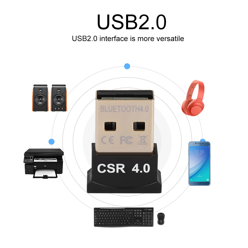Mini Wireless Mouse - Adaptateur Bluetooth sans fil Dongles CSR4.0