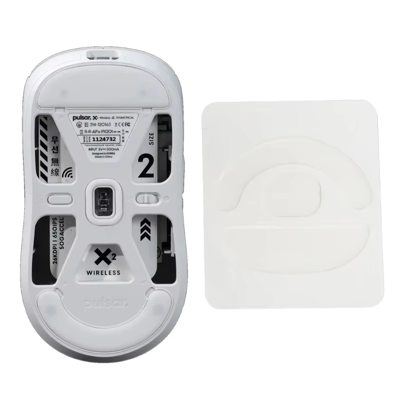 Mini Wireless Mouse - 1 paquet de patins de souris