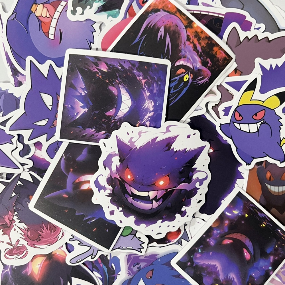 50-100 autocollants Gengar Ani - Good Laptop Accessories avis et prix