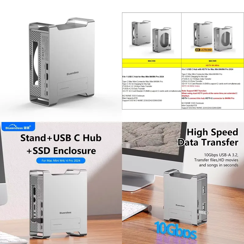 AP01 pour Mini M4 Stand Hub Do - Usb C Docking Hub avis et prix
