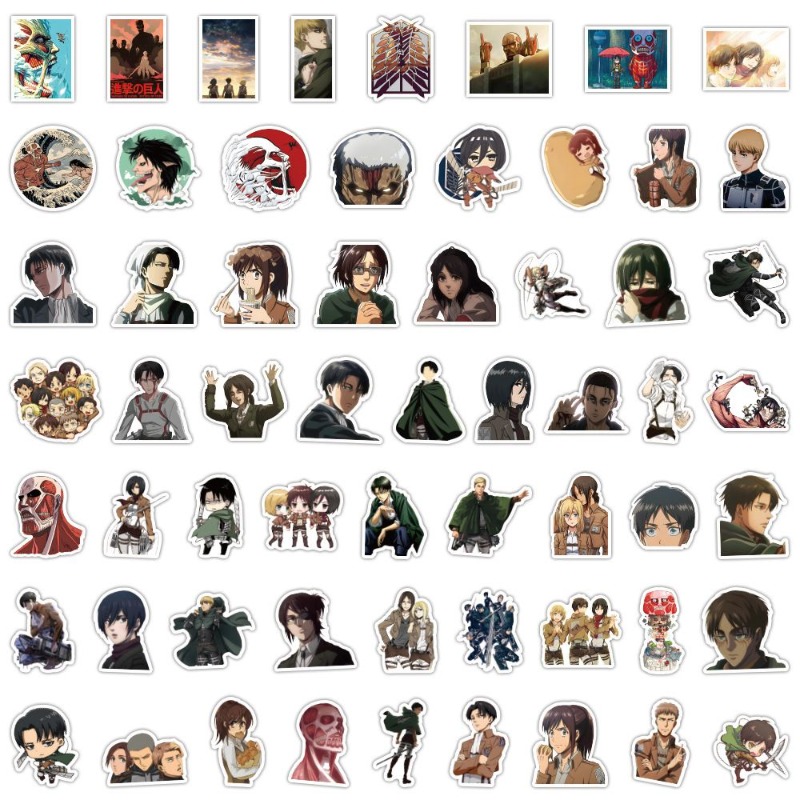 60 autocollants anime Attack o - Good Laptop Accessories avis et prix