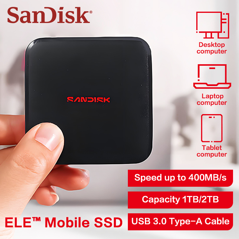 Disque SSD portable SanDisk EL - Laptop External Accessories avis et prix